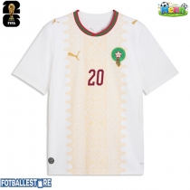 Marokko Ayoub El Kaabi #20 Bortedrakt VM 2026 Kortermet